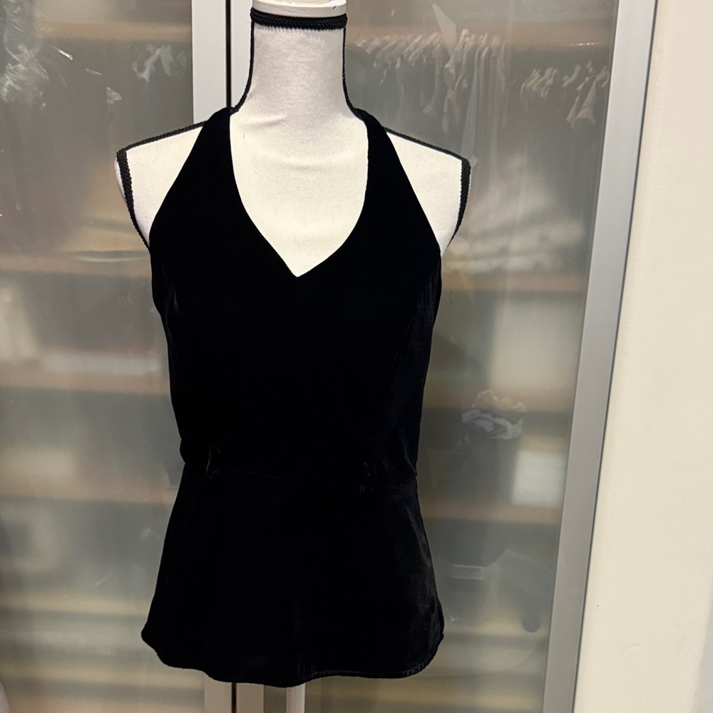 Night Way Collections Black Halter Tank Top